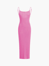 Open Back Bodycon Slit Long Dress